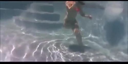 Amputee Brittney Going For a Swim