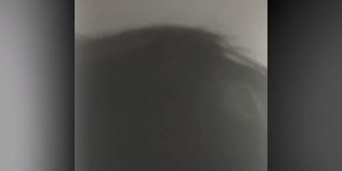 She swallows 