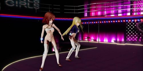 MMD (Kokomi Chloe Hibikase Sex Show) (Submitted by gaia2014)