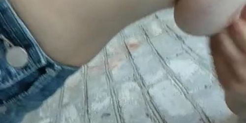 Random mature cumshot for money