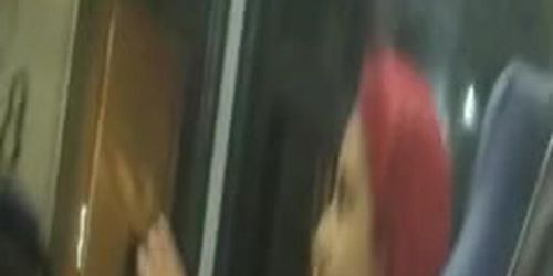 Flash Redhead On Bus