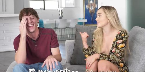 MyVeryFirstTime Blonde step sis Dakota Bleu first time camera fuck