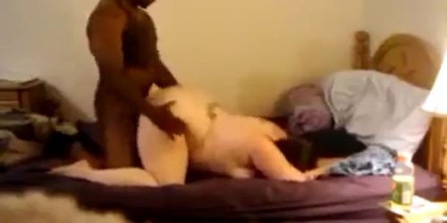 Big Black Cock Stretches WhitE BBW