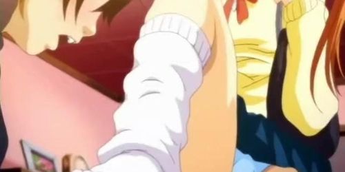 Voluptuous anime girl tasting