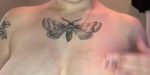 Barely legal teen spits on titties and fucks her asshole and pussy