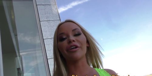 Busty blonde rides bbc - video 2