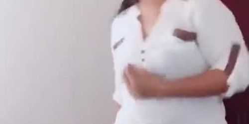 Sri Lankan Tik Tok girl - perfect body with huge melons