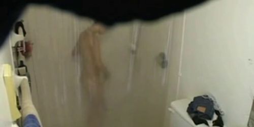 Caught masturbating in shower - video 2