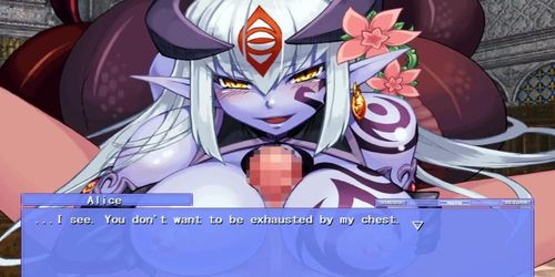 Monster Girl Quest - Missing Alice Scene (Titjob/No Commentary) (Lamia Dark)