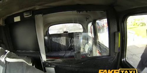 FakeTaxi Stunning brunette makes taxi sextape