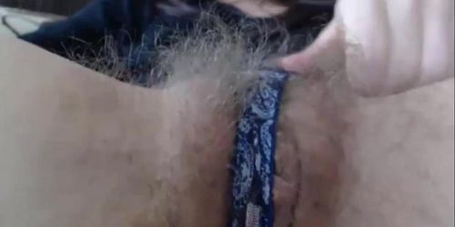 Very Cute Hairy Blonde Pussy