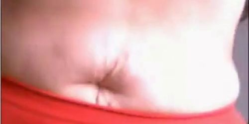 Sexy chubby babe with big boobs stripteasing and seducing on webcam