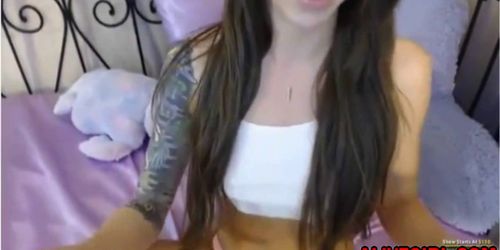 ALIVEGIRLnet - Beautiful teen MistyGates masturbates and gets real wet orgasm
