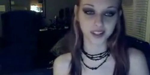 Petite Goth Teen Masturbating