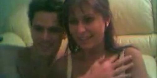 Fabulous tits brunette fucked on webcam - video 1