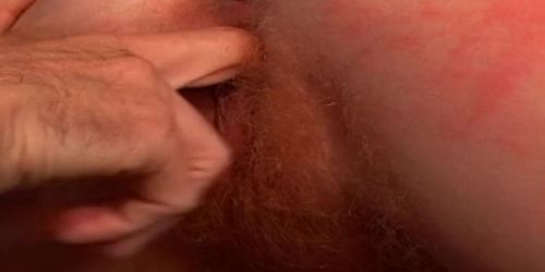 Redhead slut gets her hairy ginger muff licked and fucked (Ginger Snatch, Annie Body, Britney Spring)