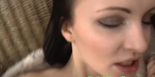 Facial loving euro babe doggystyle bang