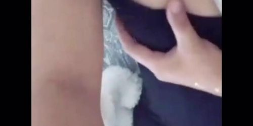 Algerian whore showing her huge tits on periscope