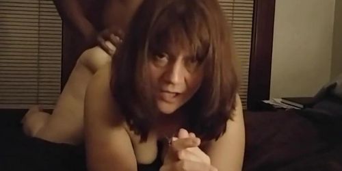 Amateur Submissive Slut Takes BBC for her Dom