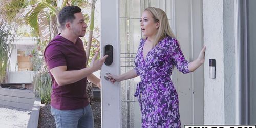 Carmens Neighbor Is Pounding Her Hot Milf Throat