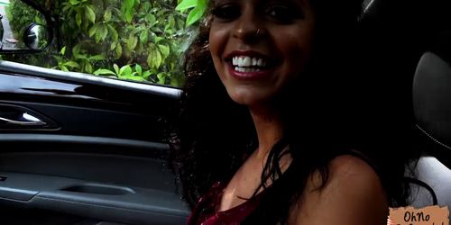 Hot Latina slut Vienna Black rides a strangers cock