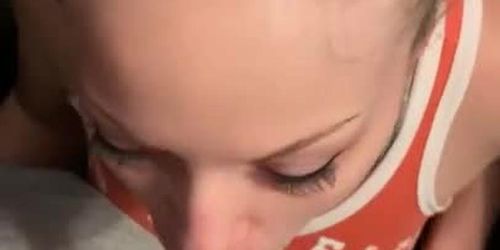 POV: sucking your cock and making you cum