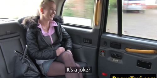 FAKEHUB - Busty taxi amateur fucked in backseat pov
