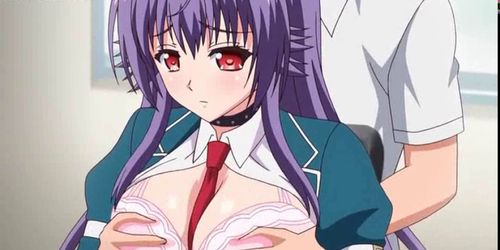 Busty anime chick getting laid