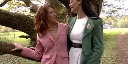 JIM SLIP - Stockings milf pussylicking redhead babe