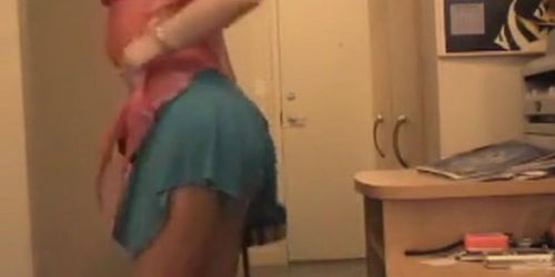 Dancing pretty ass tease