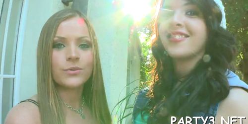 Slutty girls lesbian love - video 17