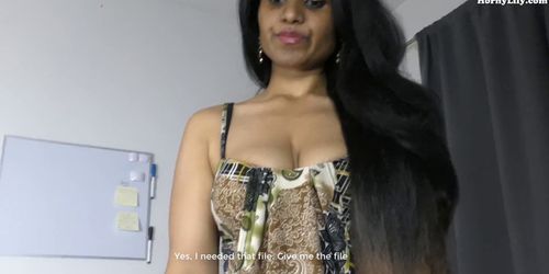 Sexy Indian Boss Tricks Role Play in Hindi English - Tnaflix.com