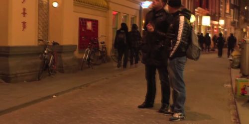 RED LIGHT SEX TRIPS - Real dutch hooker gets mouthful from tourist