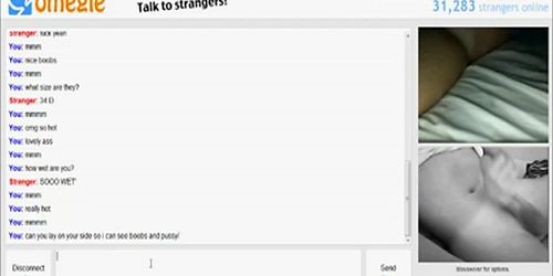 Omegle Hot Girl Masturbation mit Sperma