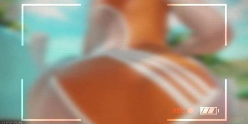 Tracer Reverse Cowgirl On The Beach Overwatch (Blender Animation W/Sound)