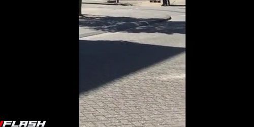 Flashing Boobs Around Town