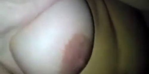 Busty babe gives handjob and gets fucked