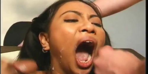 Asain cum slurper gets double penetrated part1 - video 1