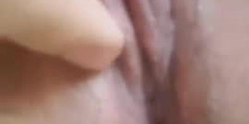 Close up cute teen pussy