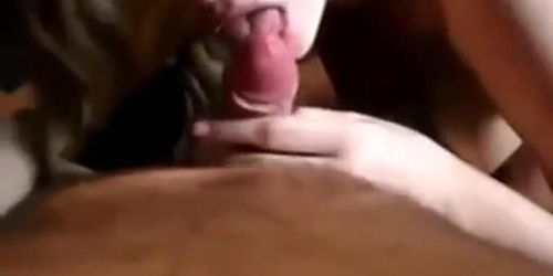 Cute college girl rides and sucks older guys cock