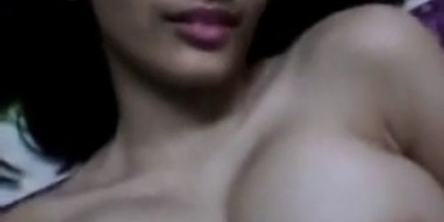 Sexy Indian Girl Playing with her Boobs and Pussy.