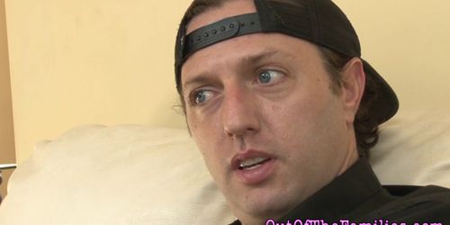 Stepmom gets tits jizzed