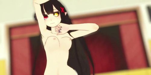 [CUTE ANIME GIRL DANCING]-[MMD R18]