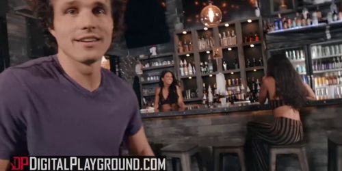 Digital Playground - Small tit athletic barmaid Alissa Jayde gets pounded by big dick in the bar