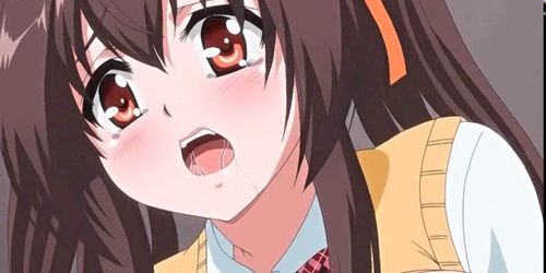 Two boobed anime chicks getting rammed