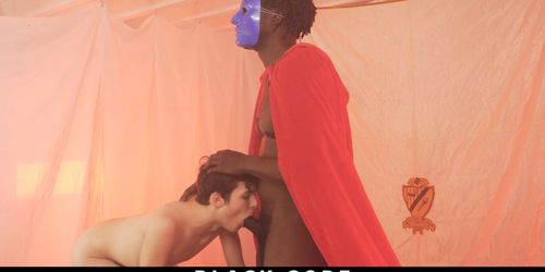 BlackGodz - White Boy Penetrated By Masked Black Hunk