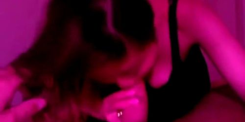 She cant fit his huge dick in her tiny Asian mouth