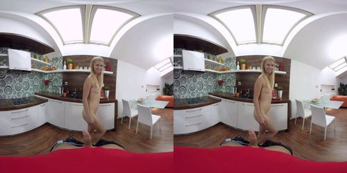 Blonde anal VR