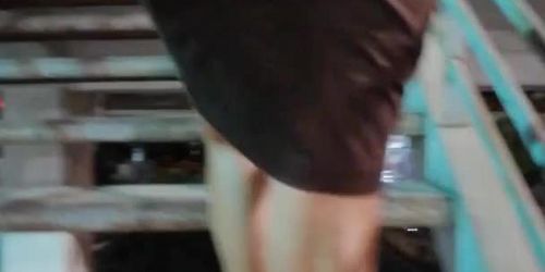 greek milf poutanaki prokalei me tin kolara public slut on train station