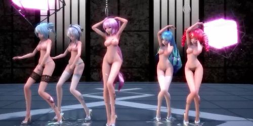 3D Dancing MMD hentai teens cam dance